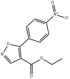 ETHYL-5-(4-NITROPHENYL)-ISOXAZOLE-4-CARBOXYLATE Struktur