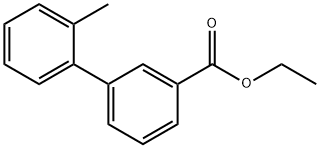 [1,1'-Biphenyl]-3-carboxylic acid, 2'-Methyl-, ethyl ester Struktur