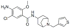 4-amino-5-chloro-2-methoxy-N-[8-(thiophen-3-ylmethyl)-8-azabicyclo[3.2 .1]oct-3-yl]benzamide Struktur