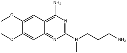 N1-methyl-N1-(4-amino-6,7-dimethoxy-2-quinazolinyl)-1,3-propanediamine Struktur