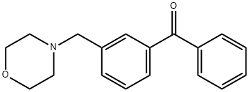 3-(MORPHOLINOMETHYL)BENZOPHENONE Struktur