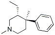 Piperidine, 3-ethyl-1,4-dimethyl-4-phenyl-, trans- (9CI) Struktur