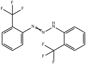 1,3-Bis[2-(trifluoromethyl)phenyl]triazene Struktur