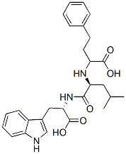 N-(1-carboxy-3-phenylpropyl)leucyltryptophan Struktur