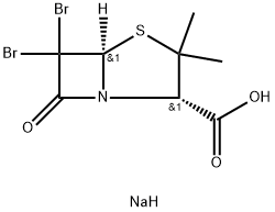 sodium (2S-cis)-6,6-dibromo-3,3-dimethyl-7-oxo-4-thia-1-azabicyclo[3.2.0]heptane-2-carboxylate 