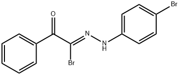 2-Bromo-2-[2-(4-bromophenyl)hydrazono]-1-phenylethanone Struktur