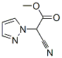 1H-Pyrazole-1-aceticacid,alpha-cyano-,methylester(9CI) Struktur