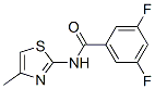 Benzamide, 3,5-difluoro-N-(4-methyl-2-thiazolyl)- (9CI) Struktur