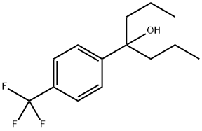 4-(4-(trifluoroMethyl)phenyl)heptan-4-ol Struktur