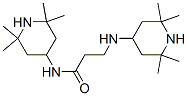 N-(2,2,6,6-tetramethyl-4-piperidyl)-3-[(2,2,6,6-tetramethyl-4-piperidyl)amino]propanamide Struktur