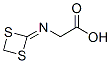 Glycine, N-1,3-dithietan-2-ylidene- (9CI) Struktur