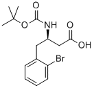 BOC-(R)-3-AMINO-4-(2-BROMO-PHENYL)-BUTYRIC ACID Struktur