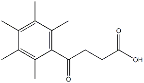 4-(2,3,4,5,6-PENTAMETHYLPHENYL)-4-OXOBUTYRIC ACID Struktur