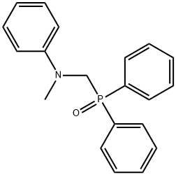 N-[(DIPHENYLPHOSPHINYL)METHYL]-N-METHYLANILINE Struktur