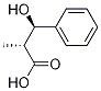 (2R,3R)-3-Hydroxy-2-methyl-3-phenylpropanoic acid Struktur