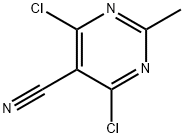 4,6-DICHLORO-2-METHYLPYRIMIDINE-5-CARBONITRILE Struktur