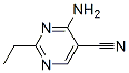 5-Pyrimidinecarbonitrile, 4-amino-2-ethyl- (9CI) Struktur