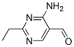 5-Pyrimidinecarboxaldehyde, 4-amino-2-ethyl- (9CI) Struktur