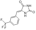 5-(m-(Trifluoromethyl)benzylidene)hydantoin Struktur