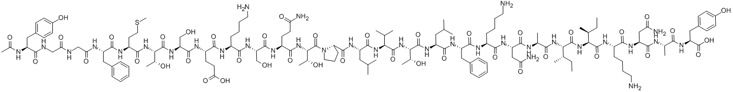 N-AC-B-ENDORPHIN FRAGMENT 1-27, HUMAN Struktur