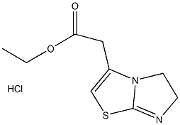 ethyl 2-(5,6-dihydroimidazo[2,1-b][1,3]thiazol-3-yl)acetate hydrochloride Struktur