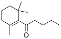 1-(2,6,6-trimethyl-1-cyclohexen-1-yl)pentan-1-one Struktur