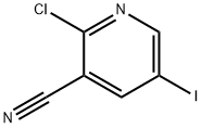 2-CHLORO-5-IODOPYRIDINE-3-CARBONITRILE Struktur