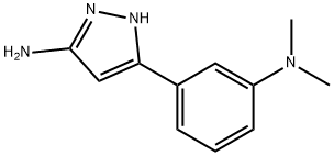 5-(3-DIMETHYLAMINO-PHENYL)-2H-PYRAZOL-3-YLAMINE Struktur