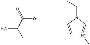 1-Ethyl-3-methylimidazolium (S)-2-aminopropionate Struktur