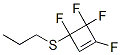 Cyclobutene, 1,3,4,4-tetrafluoro-3-(propylthio)- (9CI) Struktur