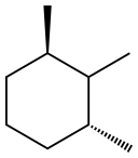 (1R,3R)-1,2,3-trimethylcyclohexane Struktur