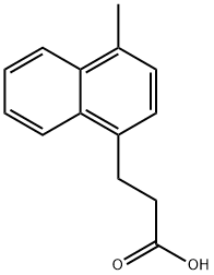 3-(4-Methylnaphthalen-1-yl)propanoic acid Struktur