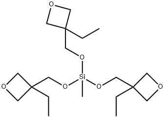 tris[(3-ethyloxetan-3-yl)methoxy]methylsilane  Struktur