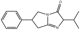 2,5,6,7-Tetrahydro-2-(1-methylethyl)-6-phenyl-3H-pyrrolo(1,2-a)imidazo l-3-one Struktur