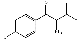 1-Butanone,  2-amino-1-(4-hydroxyphenyl)-3-methyl- Struktur