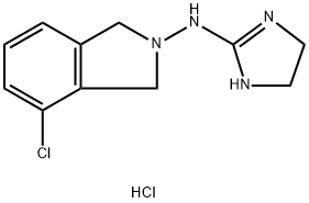 4-chloro-2-(2-imidazolin-2-ylamino)isoindoline Struktur