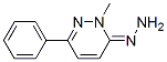 3(2H)-Pyridazinone,2-methyl-6-phenyl-,hydrazone(9CI) Struktur