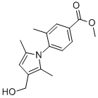 4-[3-(HYDROXYMETHYL)-2,5-DIMETHYL-1H-PYRROL-1-YL]-3-METHYL-BENZOIC ACID METHYL ESTER Struktur