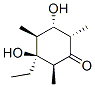 Cyclohexanone, 3-ethyl-3,5-dihydroxy-2,4,6-trimethyl-, (2S,3S,4S,5S,6S)- (9CI) Struktur