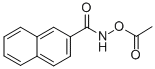 2-Naphthohydroxamic acid, O-acetate ester Struktur