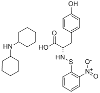 N-O-NITROPHENYLSULFENYL-L-TYROSINE DI(CYCLOHEXYL)AMMONIUM SALT Struktur