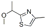 Thiazole,  2-(1-methoxyethyl)-4-methyl- Struktur