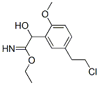 Benzeneethanimidic  acid,  5-(2-chloroethyl)--alpha--hydroxy-2-methoxy-,  ethyl  ester  (9CI) Struktur