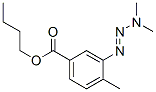 butyl 3-dimethylaminodiazenyl-4-methyl-benzoate Struktur