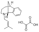 2-(3-Methyl-2-butenyl)-1,2,3,4,5,6-hexahydro-1,6-methano-2-benzazocine  oxalate Struktur