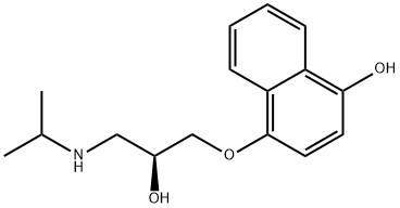 (S)-4-Hydroxy Propranolol Struktur