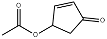 4-Acetoxy-2-cyclopenten-1-one Struktur