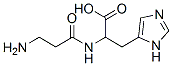 2-(3-aminopropanoylamino)-3-(3H-imidazol-4-yl)propanoic acid Struktur