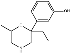 Phenol, 3-(2-ethyl-6-methyl-2-morpholinyl)- (9CI) Struktur