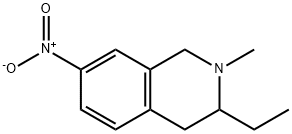 Isoquinoline, 3-ethyl-1,2,3,4-tetrahydro-2-methyl-7-nitro- (9CI) Struktur